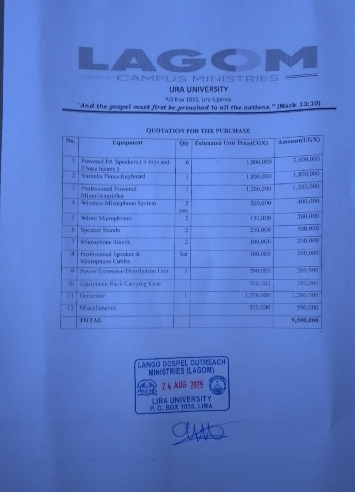 LAGOM Lira University PA System Fund Drive — photo 6